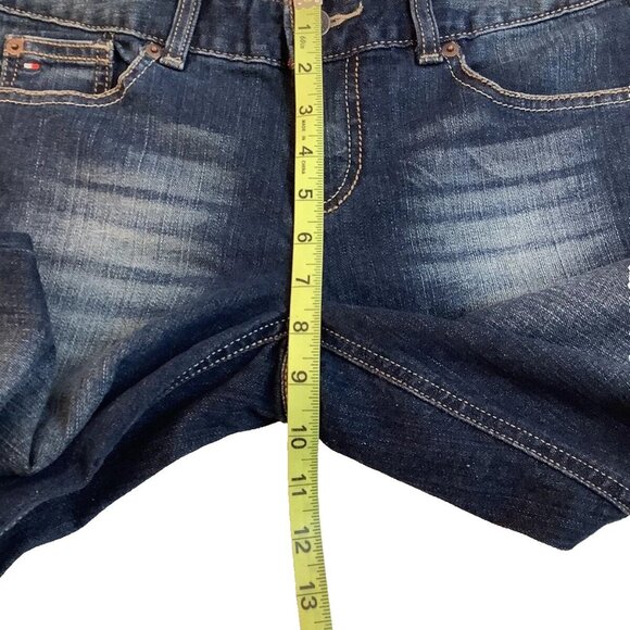 Tommy Hilfiger Freedom Boot Blue Denim Jeans Size 6S Low Rise Stretch - Picture 6 of 13
